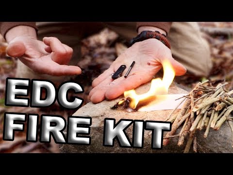 Wazoo Ceramic knife / Fire Starter & SURE STRIPS Military Tinder (Best Micro EDC) Video