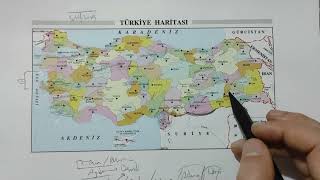TÜRKİYE İLLER HARİTASI - TYT AYT COĞRAFYA