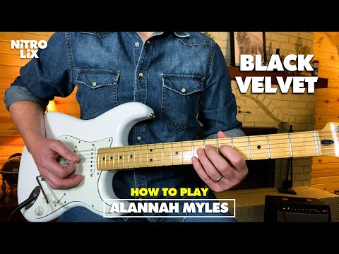 Black Velvet | Alannah Myles | Guitar Lesson (Rhythm & Lead)