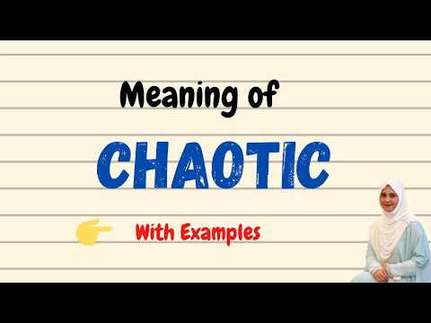 Daily vocabulary | Chaotic Meaning | Vocabgram