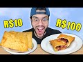PEDIMOS O PASTEL MAIS CARO E O MAIS BARATO DO APLICATIVO QUAL É O MELHOR