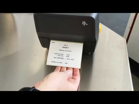LABEL PRINTER DEMO ON PROTEC ADR 32