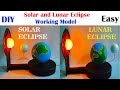 solar and lunar eclipse working model for science exhibition | howtofunda