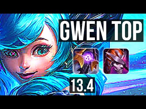 GWEN vs RAMMUS (TOP) | 4/0/3, 300+ games | KR Grandmaster | 13.4