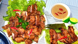 Công thức ướp Vú Heo Nướng Chao thơm ngon | Vú Heo loại 1 thượng hạng khác gì loại 2 3 quán ăn?