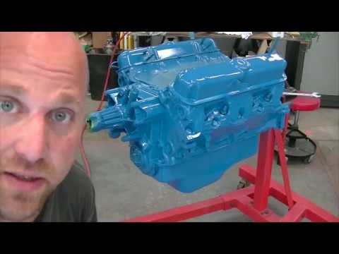 How to PAINT AN ENGINE - "340 Engine Build Part 5"