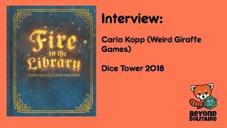 Interview: Carla Kopp Talks Fire in the Library (Dice Tower Con 2018)