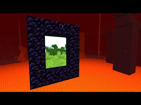 Minecraft needs this PORTAL update!  - Minecraft Immersive Portals & Doors of Infinity Mod
