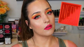 OLD SCHOOL YOUTUBE MAKEUP TUTORIAL: Huda Beauty Neon Orange Eyeshadow Palette
