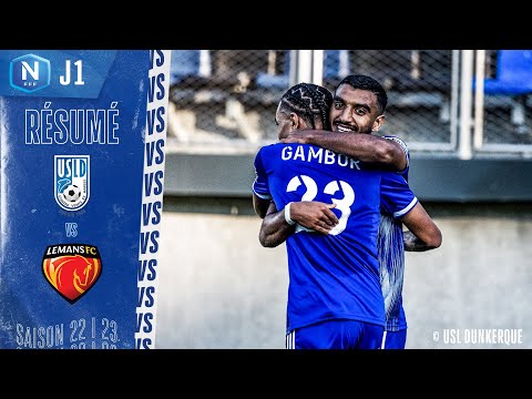 J1 I USL Dunkerque - Le Mans FC (3-0), le résumé I National FFF 2022-2023