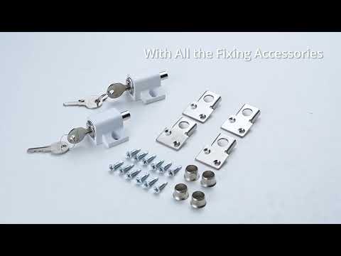 Secure Your Patio with Style - Get These Vivid White Sliding Door Catches and Window Bolts!