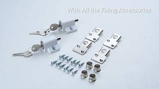 Secure Your Patio with Style - Get These Vivid White Sliding Door Catches and Window Bolts!
