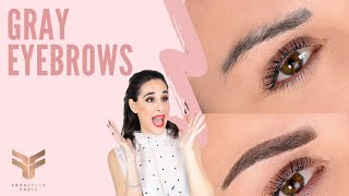 How to correct gray eyebrows