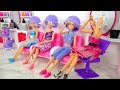 Rapunzel Barbie Dolls Makeover! Barbie Sparkle Style Salon kecantikan Boneka Barbie Friseursalon