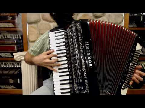 3897 - Black Borsini Vienna K10 Professional Piano Accordion LMMH 41 120 $3999