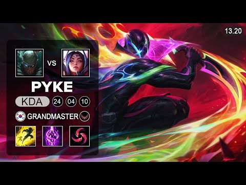 Pyke vs Irelia Mid - KR Grandmaster - Patch 13.20 Season 13