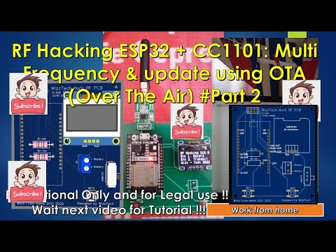 Cloning RF Hack Alarm Motor : ESP32 + CC1101 - Part#2