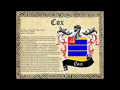 Cox Surname Family History and Coat of Arms