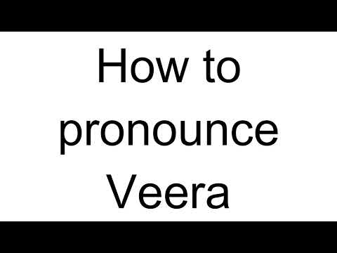 How to Pronounce Veera (Finnish)