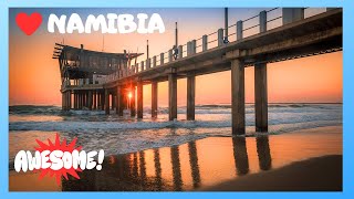 NAMIBIA's Swakopmund Jetty: Stormy, foggy, sunset views #travel #namibia