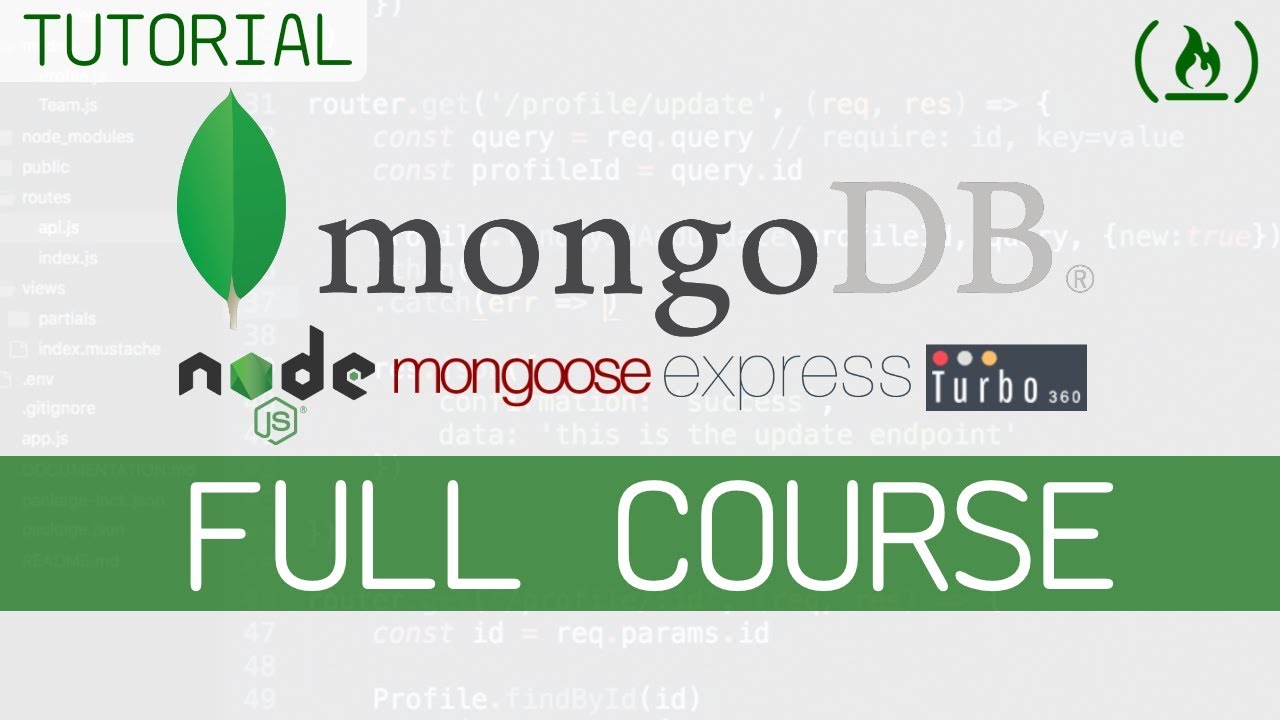 MongoDB Full Course w/ Node.js, Express, & Mongoose