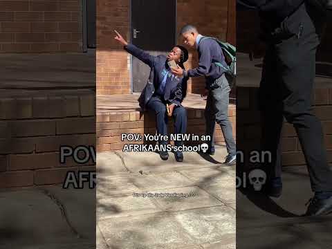 When you’re new in an AFRIKAANS School💀🤣😭😭 #funny #trending #school #viralvideo