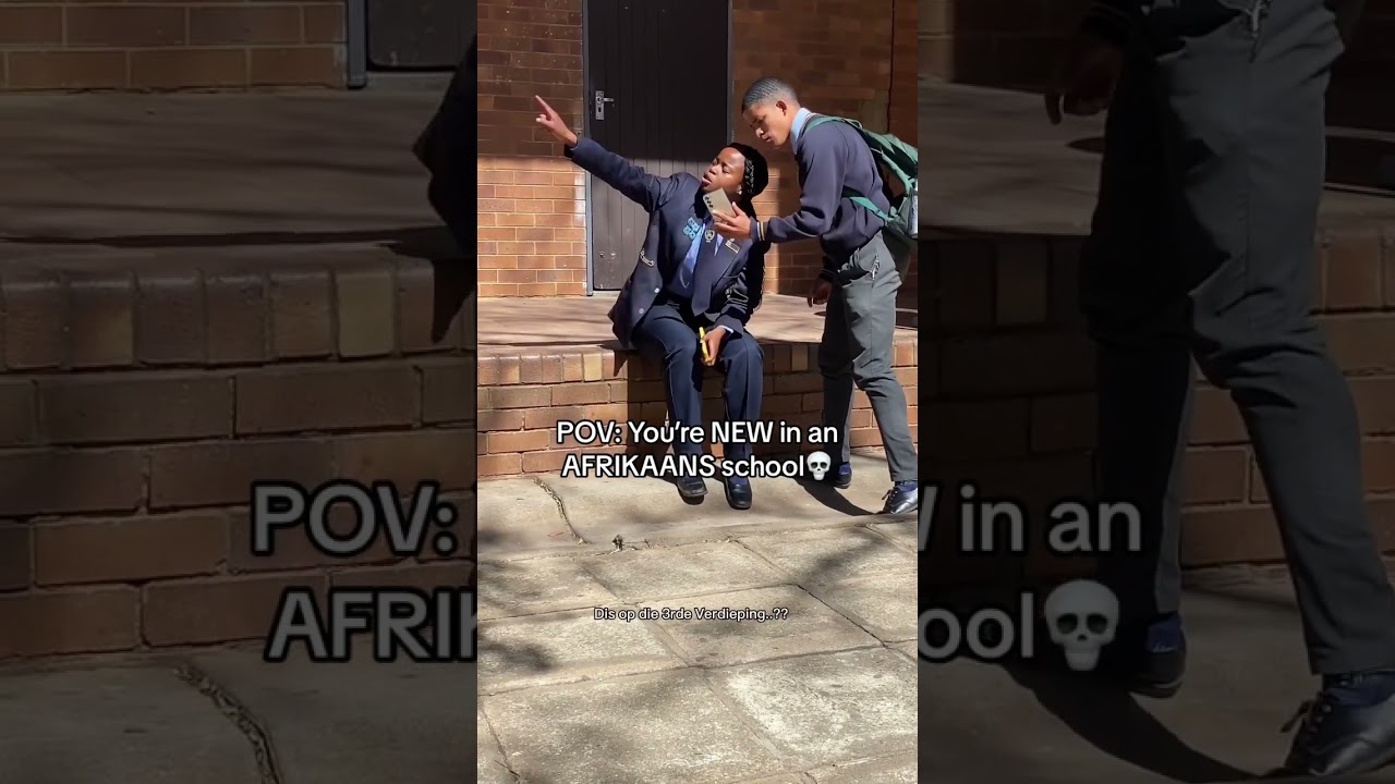 When you’re new in an AFRIKAANS School💀🤣😭😭 #funny #trending #school #viralvideo