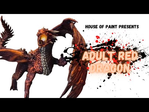 How to Paint the PATHFINDER DEEPCUTS GARGANTUAN RED DRAGON 🐉