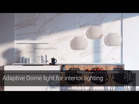 V-Ray Next for SketchUp – Adaptive Dome light for interior lighting