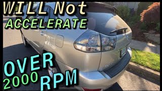 WONT ACCELERATE P2118 ETCS 2006 - 2011 LEXUS RX330