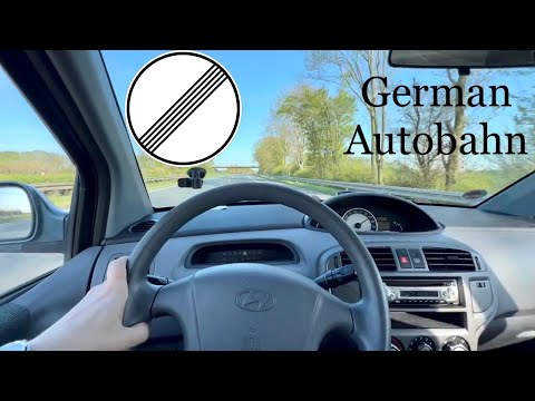 German Autobahn Top Speed Hyundai Matrix @CarsOnAutobahn