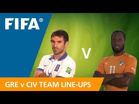 Greece v. Côte d'Ivoire - Teams Announcement