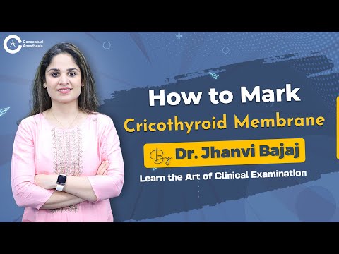 How to Mark Cricothyroid Membrane By Dr. Jhanvi Bajaj | Learn The Art of Clinical Examination