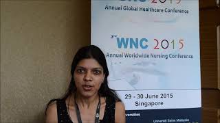 Ms. Vidhu Gupta at GHC Conference 2015 by GSTF Singapore