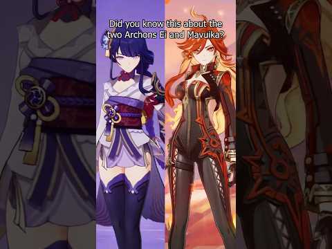 Genshin / Raiden Ei is the Moon - Mavuika is the Sun