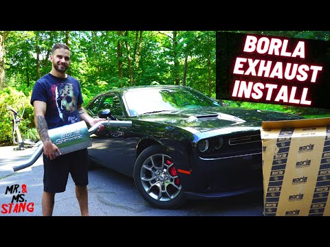 CHALLENGER GT GETS A BORLA S-TYPE CAT-BACK EXHAUST! // HOW TO INSTALL BORLA EXHAUST IN CHALLENGER GT
