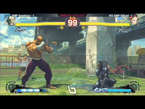 NLBC #34 SSF4AE - EMP Santhrax (Sagat) vs FNEX EMP RG KBrad (Cammy) - LOSERS FINALS
