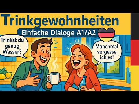 Learn German Podcast | Ep 45: Easy German Conversation: How Much Water Do You Drink? Deutsch lernen!
