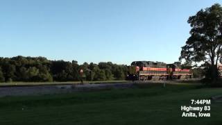 preview picture of video 'Iowa Interstate Railroad CBBI-13 (8-13-2014) [HD]'