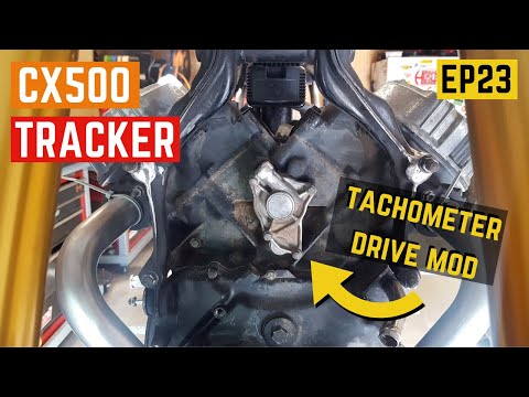 CX500 Tracker Build - Making Progress - Tachometer Drive Block Off - EP23