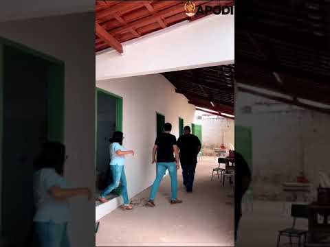 Prefeitura de Apodi visita obras de reforma da Escola Municipal 12 de Outubro