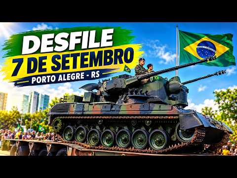 7 de Setembro 2026: Porto Alegre tem desfile com tanques e cavalaria
