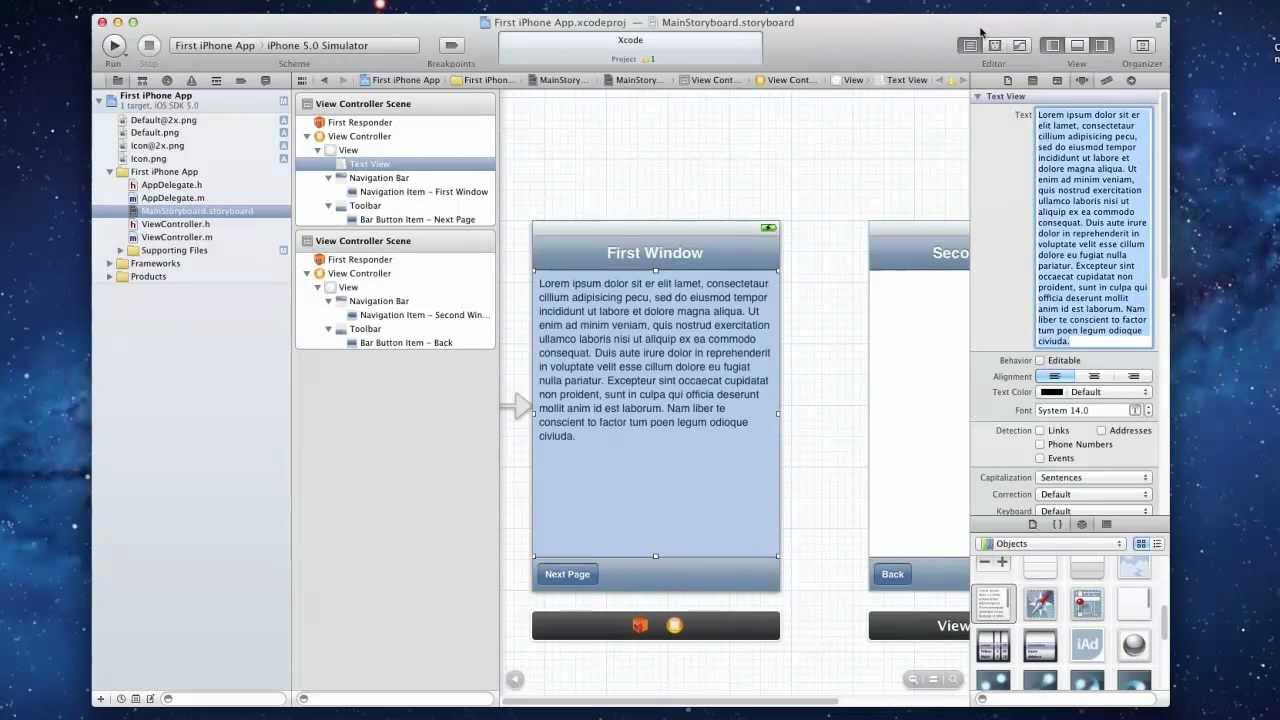 How to Make your First iPhone App in XCode 4