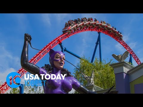 SUPERMAN The Ride Front seat POV at Six Flags New England 10Best
