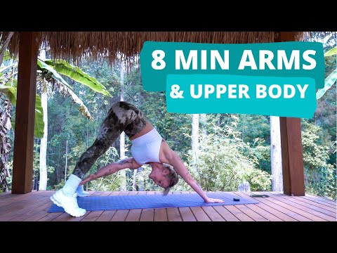 8 MINUTE ARMS & UPPER BODY WORKOUT | No equipment, all levels.. Ashley Freeman