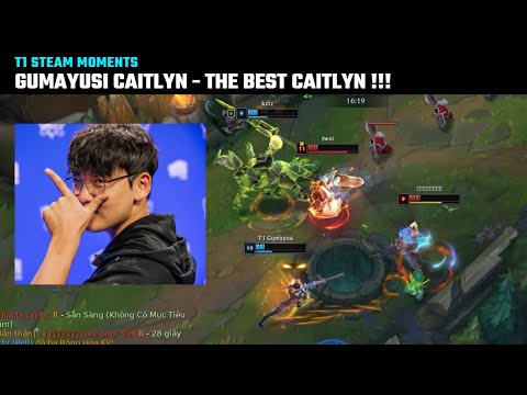 Gumayusi Caitlyn - The best Caitlyn!!! | T1 Stream Moments | T1 cute moments