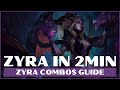 ZYRA COMBOS GUIDE S11 LOL | ZYRA GUIDE LEAGUE OF LEGENDS