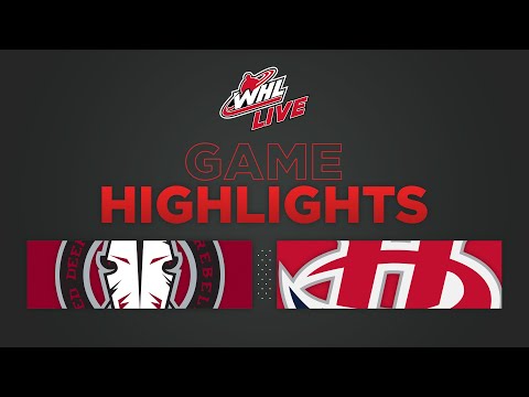WHL Highlights: Rebels (4) at Hurricanes (6) - March 24, 2023