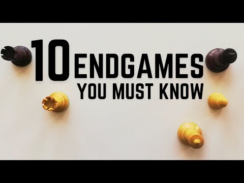 10 Most Important Chess Endgames (statistically)