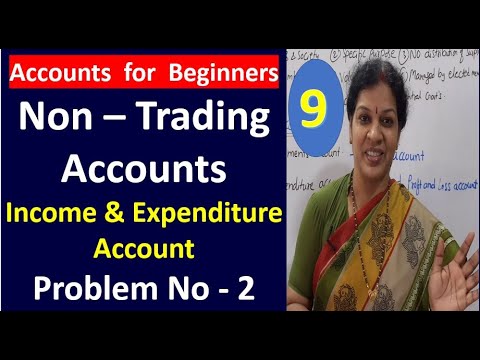 1 Non Trading Accounts Introduction